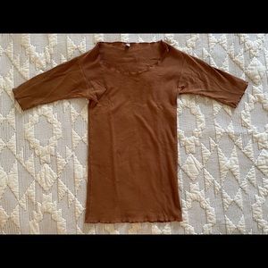 Baserange Palma 3/4 Ribbed Top S